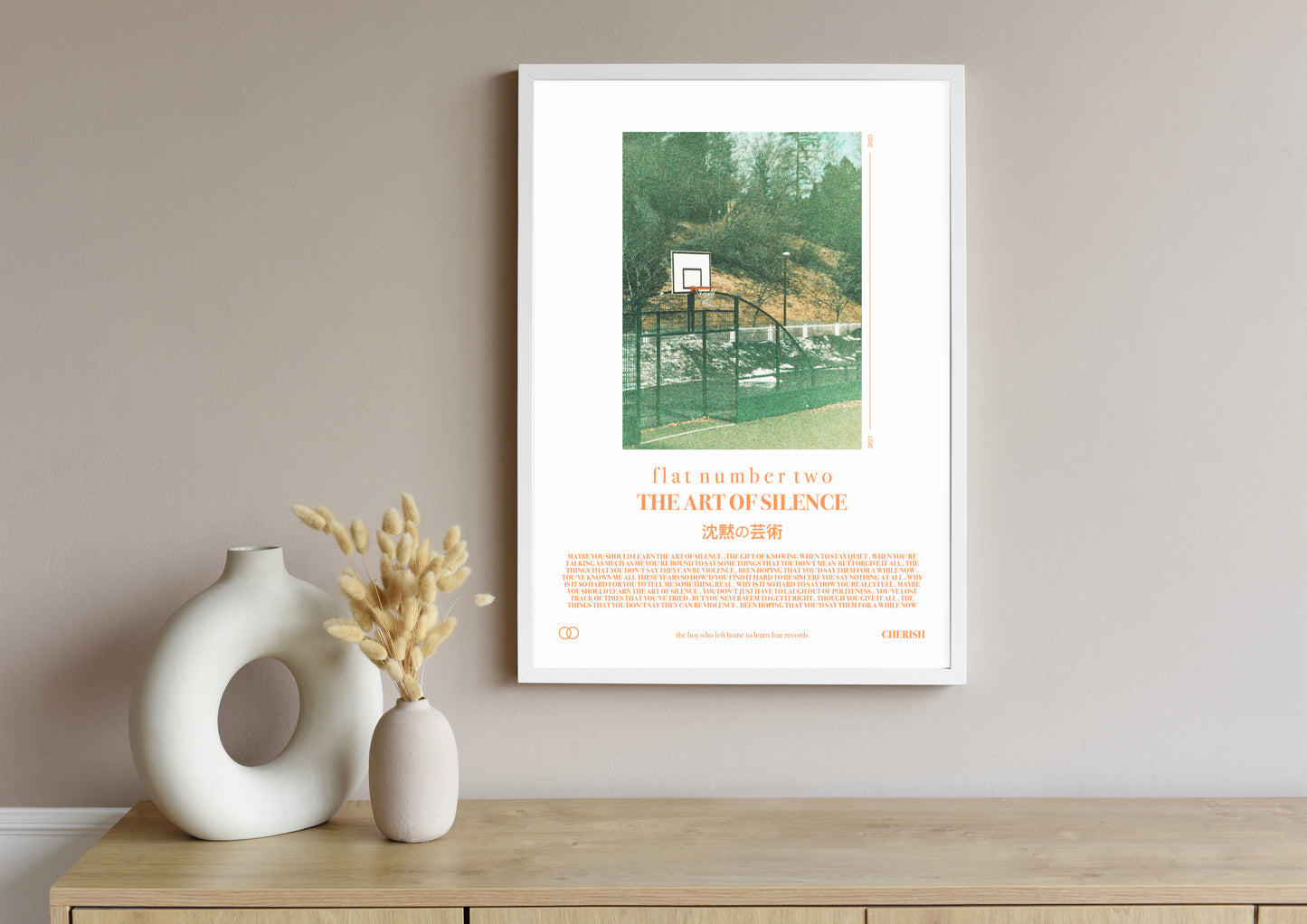 flat number two 'The Art Of Silence' Print