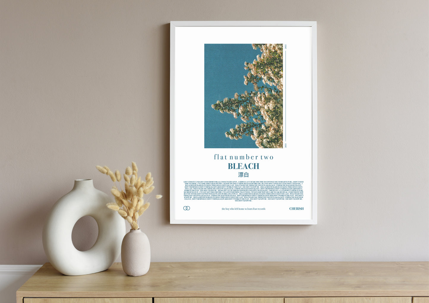 flat number two 'Bleach' Print