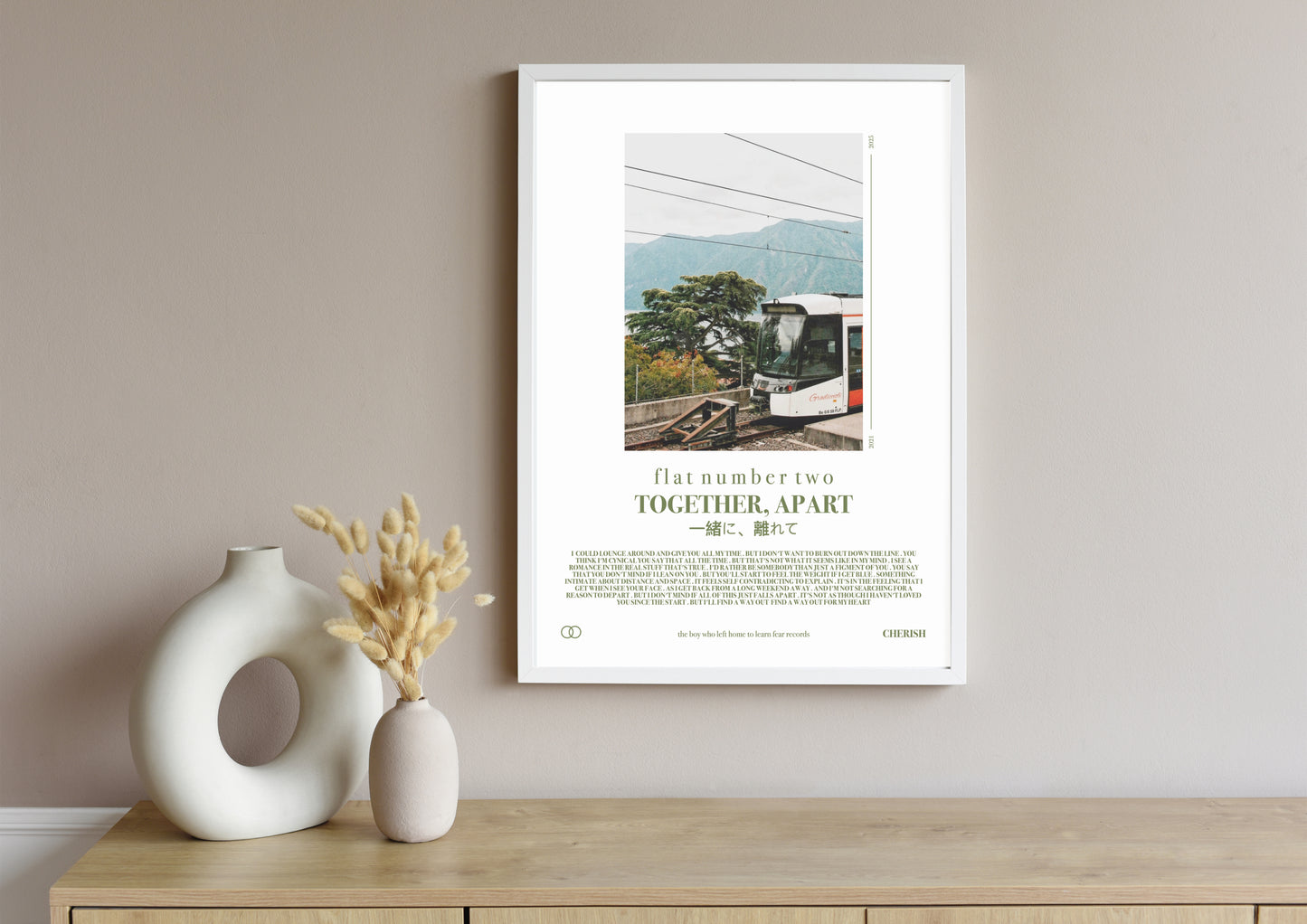 flat number two 'Together, Apart' Print